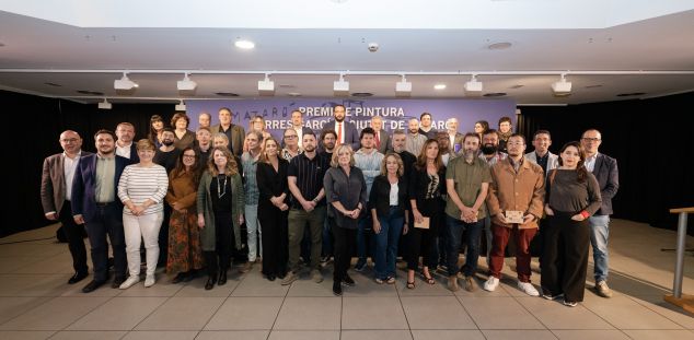 Foto de família final de l'acte de la Biennal