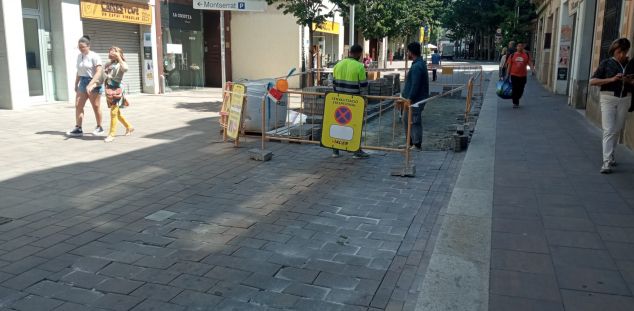 Obres de nou al Camí Ral