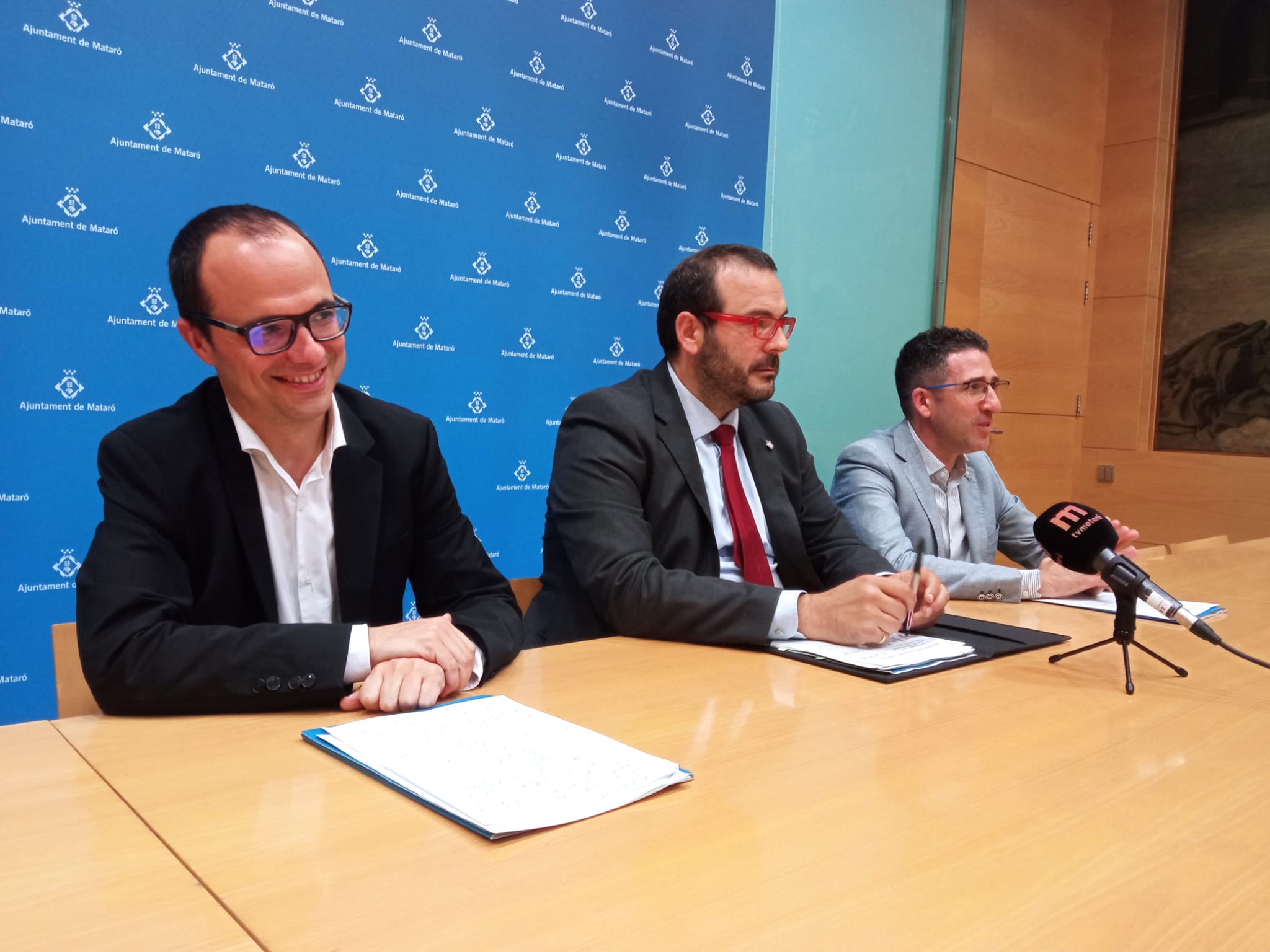 Compareixença conjunta entre govern i Junts per Mataró.