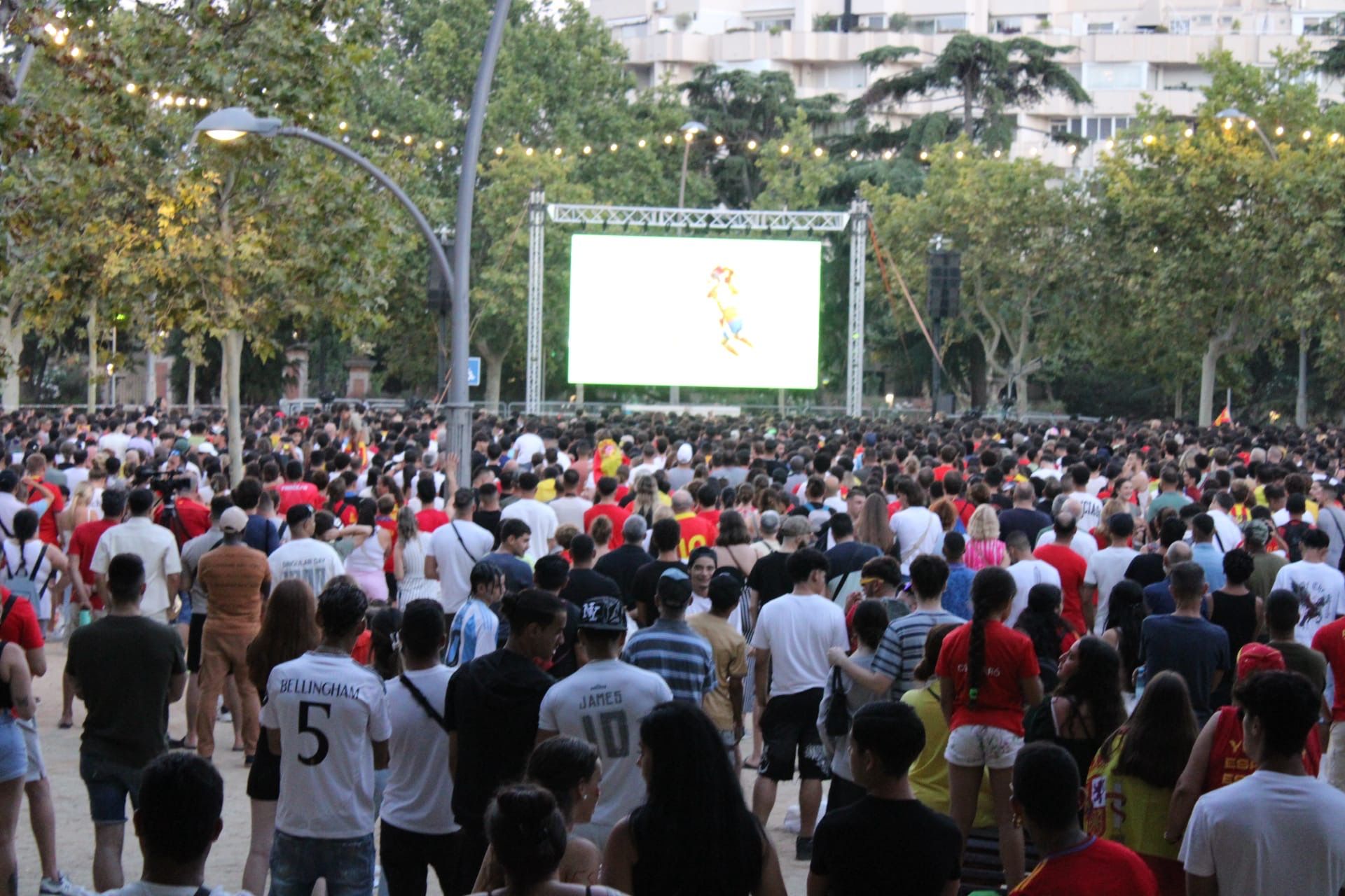 Final Eurocopa pantalla gegant. Foto: Jordi Merino