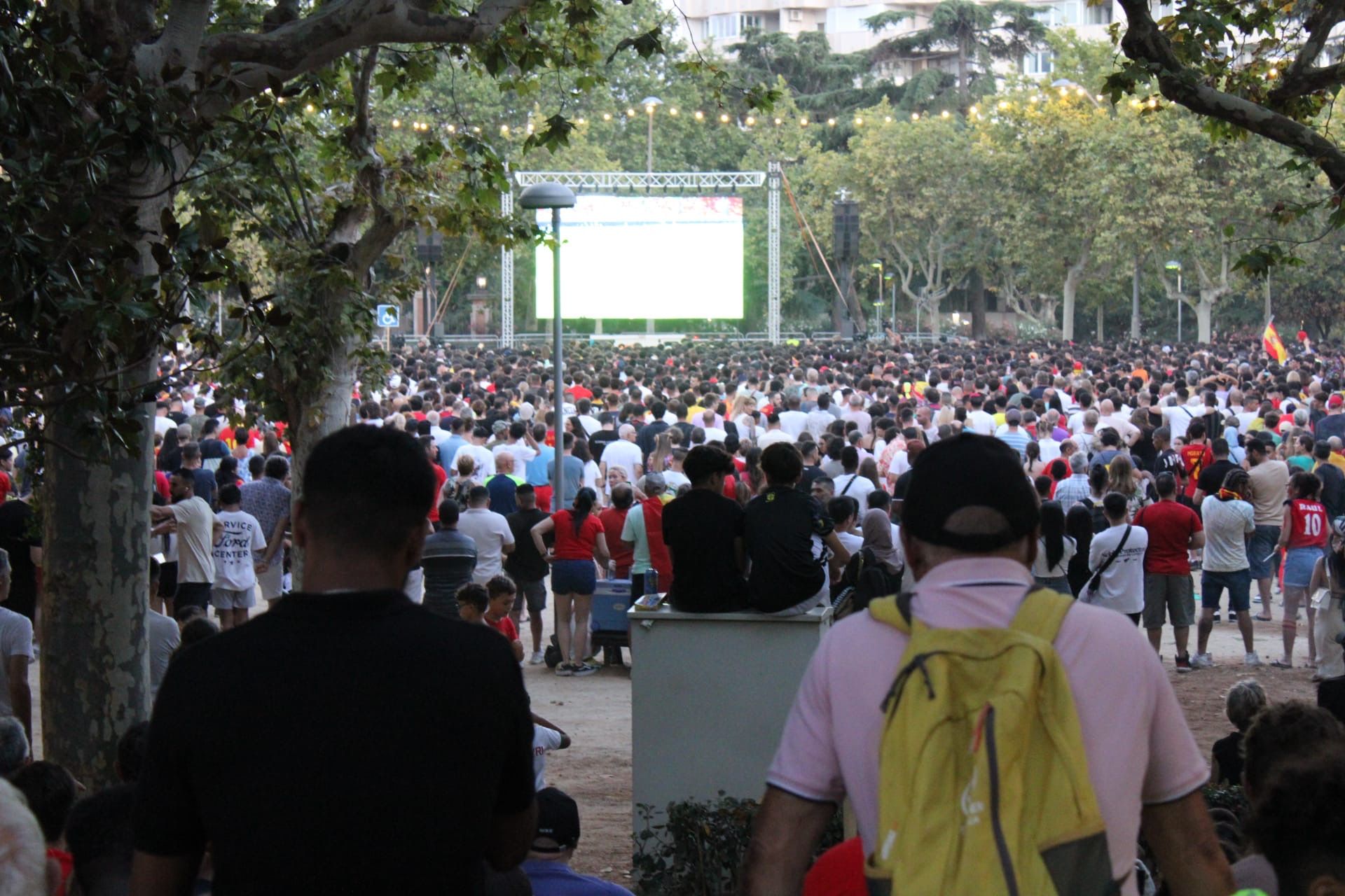 Final Eurocopa pantalla gegant. Foto: Jordi Merino