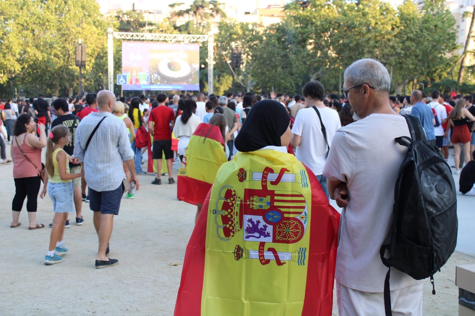 Final Eurocopa pantalla gegant. Foto: Jordi Merino