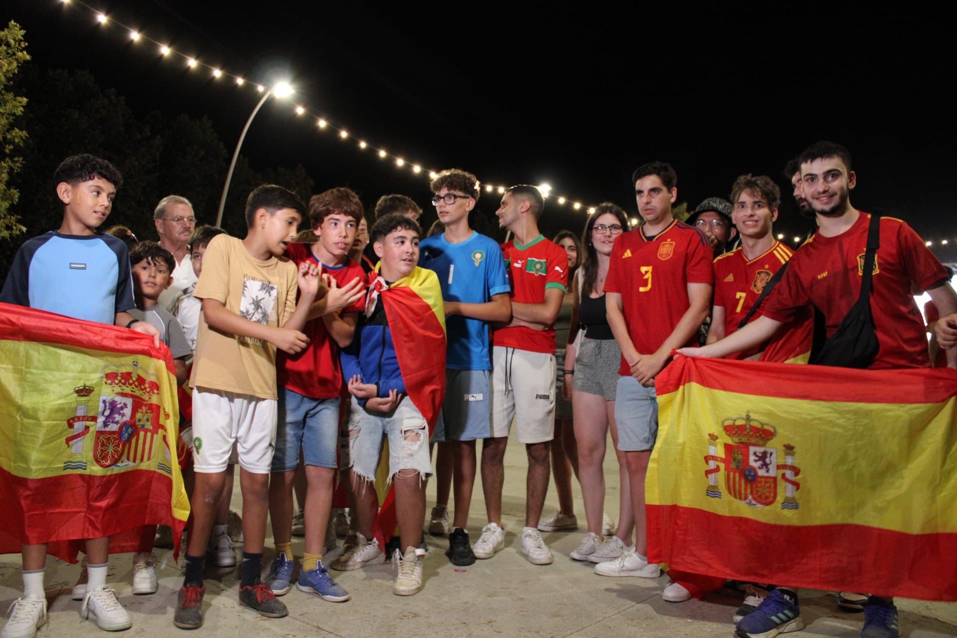 El Parc Central viu una festassa per la Roja i en Lamine