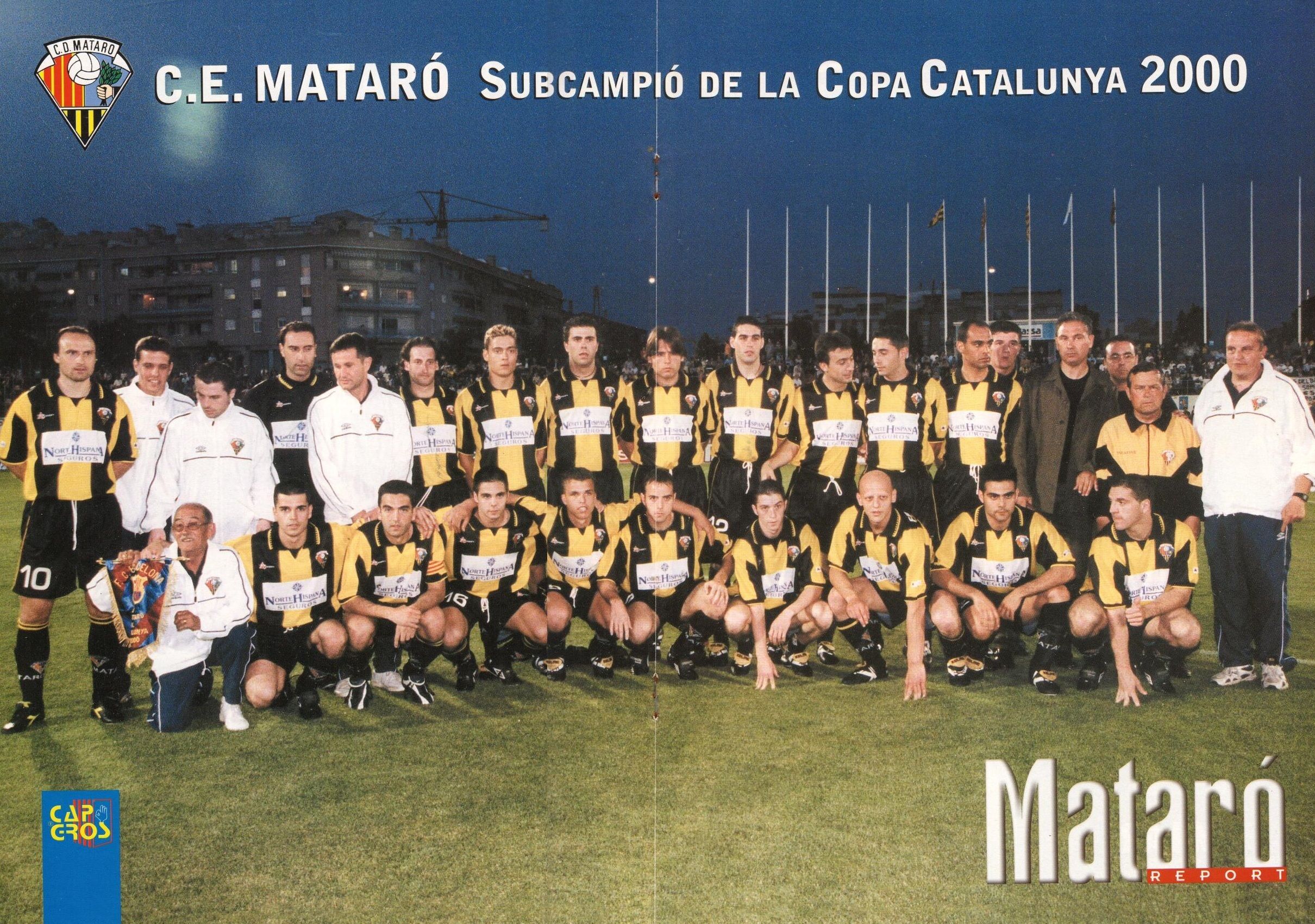 2000 05 16 Equip CE Mataro final Copa Catalunya