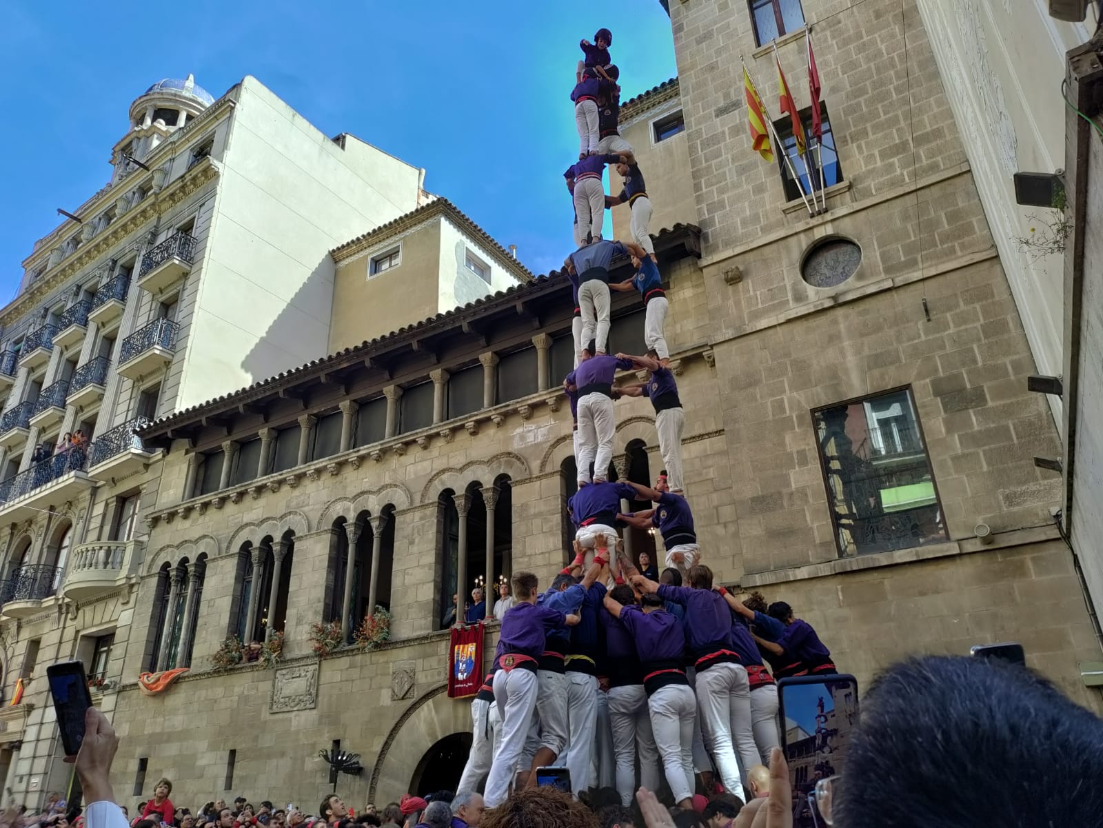 El 3 de 9 dels Capgrossos a Lleida. Foto. E. Casanova