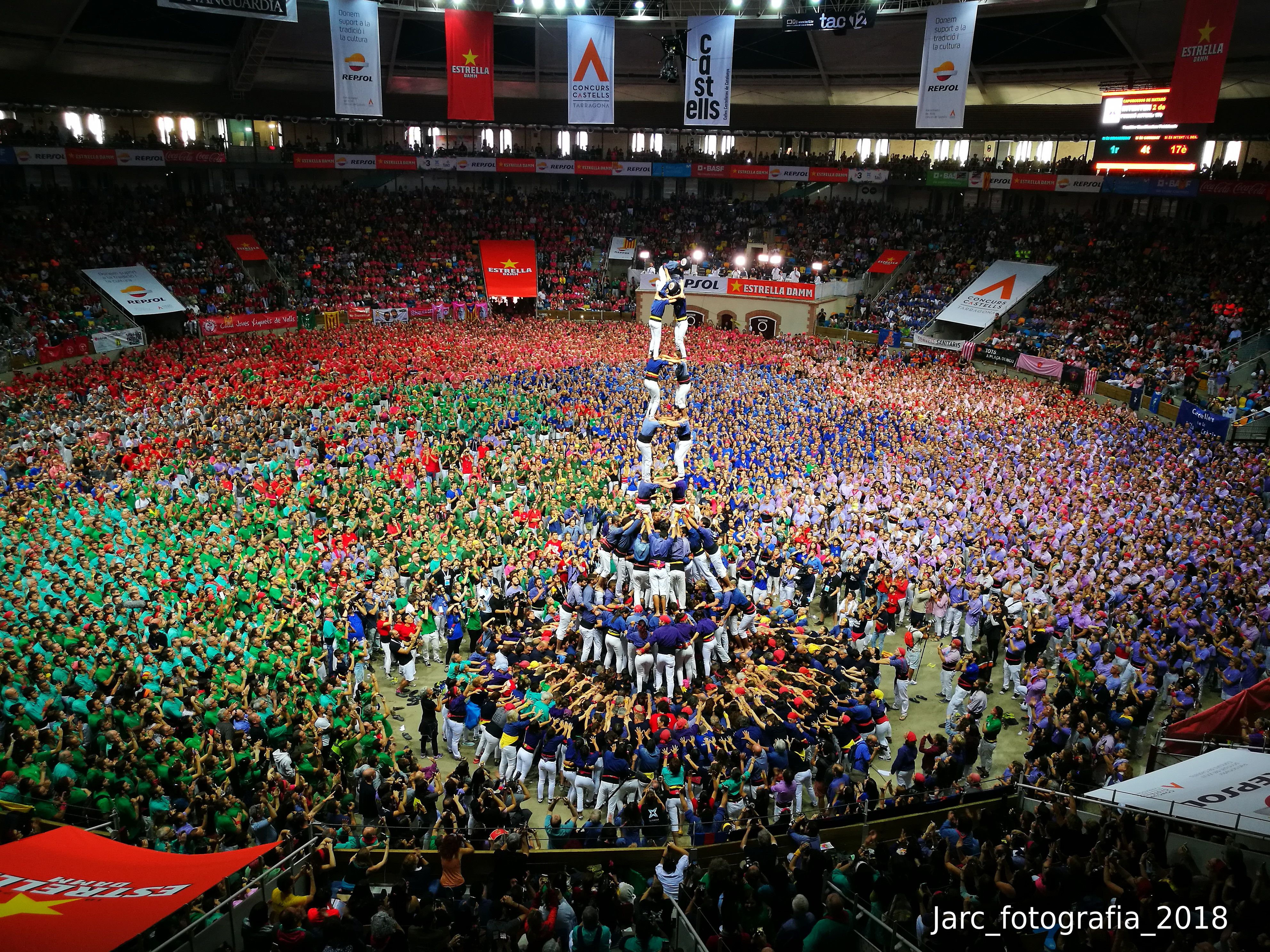 La torre de 9 dels Capgrossos al Concurs 2018. Foto. JARC