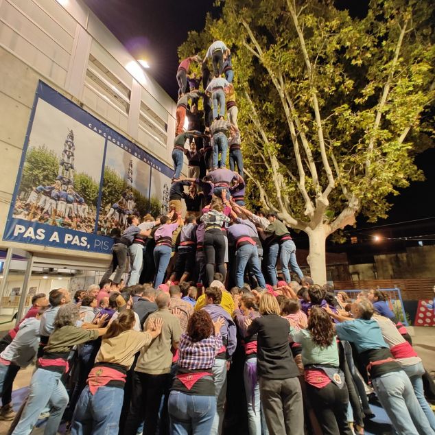 Assaig del 5 de 9 amb folre abans del Concurs. Foto: Capgrossos