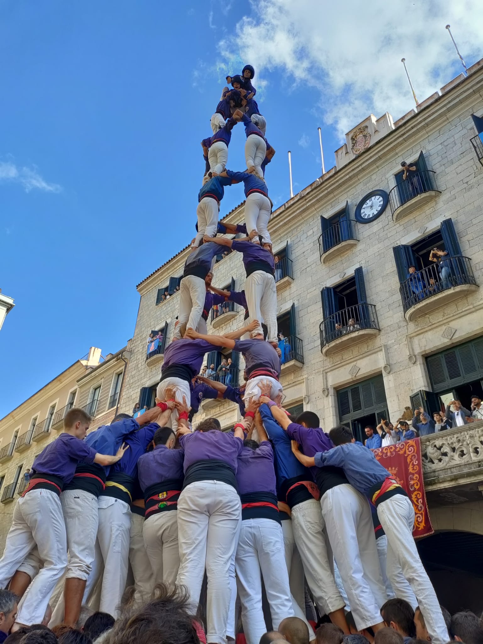 El 4 de 9 dels Capgrossos a Girona. Foto: E. Casanova