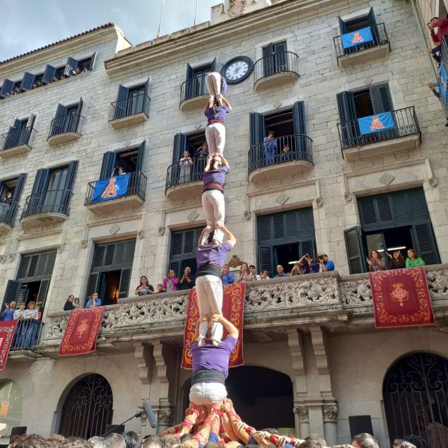 El pilar de 6 dels Capgrossos a Girona. Foto: E. Casanova