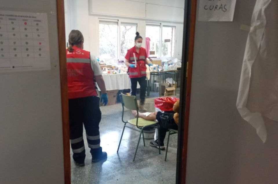 Sala de cures habilitada al institut del poble