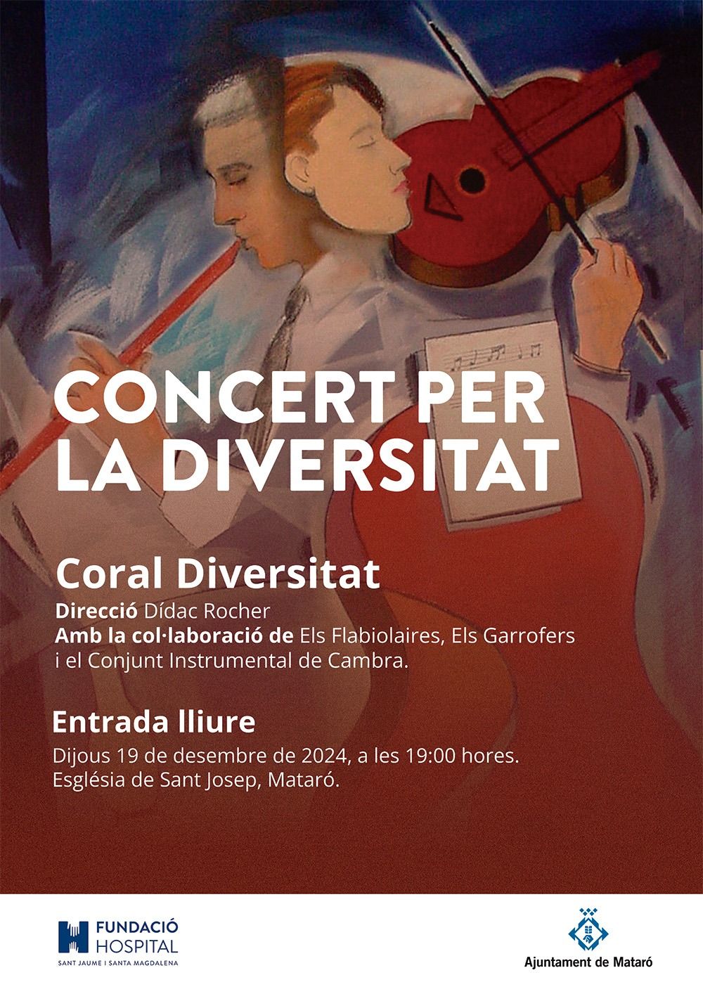 Cartell del concert de la Coral Diversitat