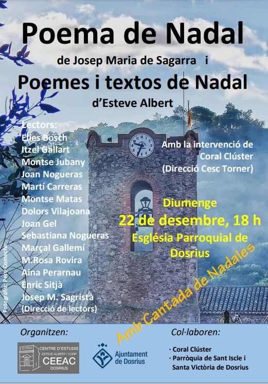 El cartell de l'acte nadalenc