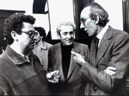 López Bulla, amb Marcelino Camacho i Josep Benet