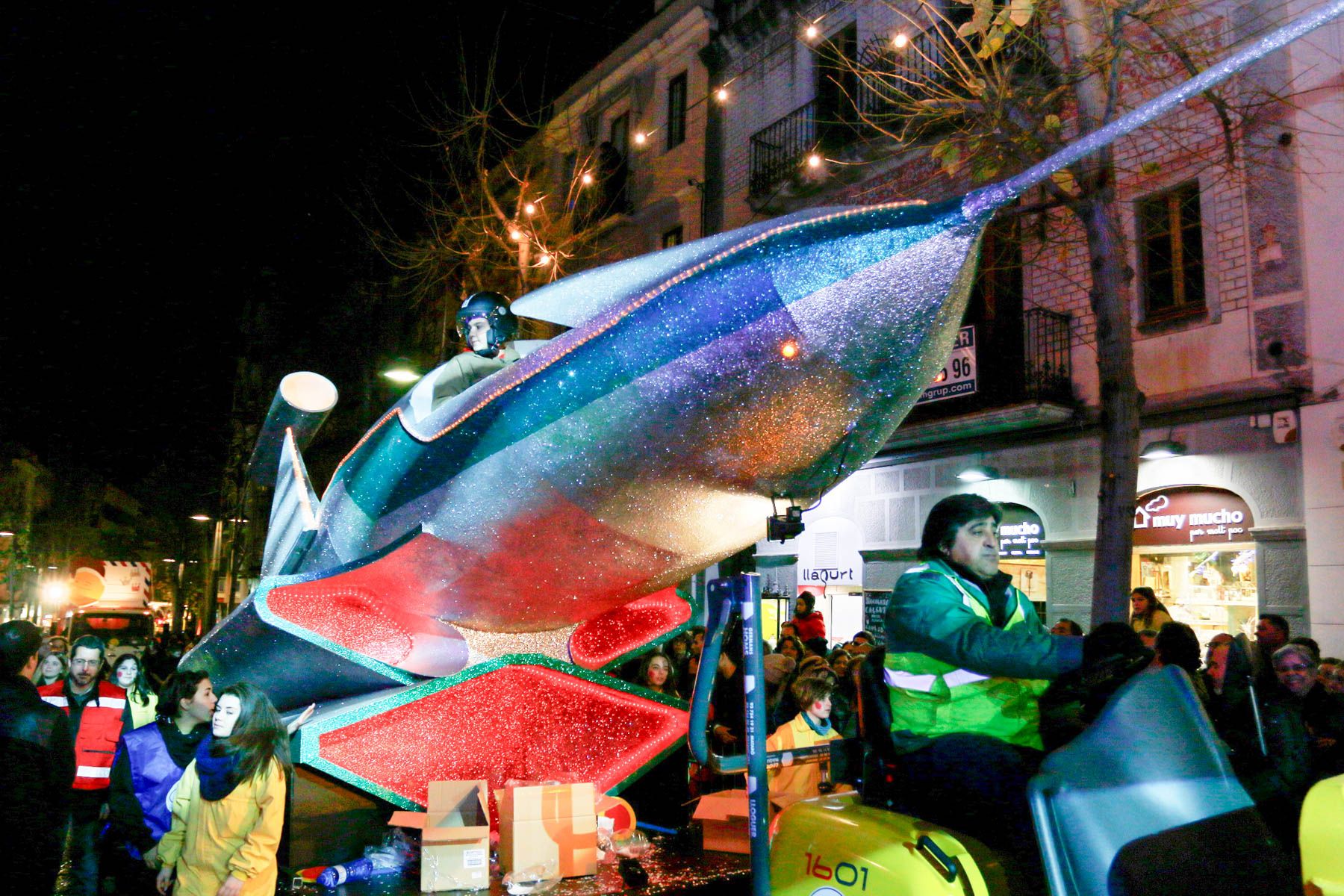 Cavalcada de Reis a Mataró, l'avió.