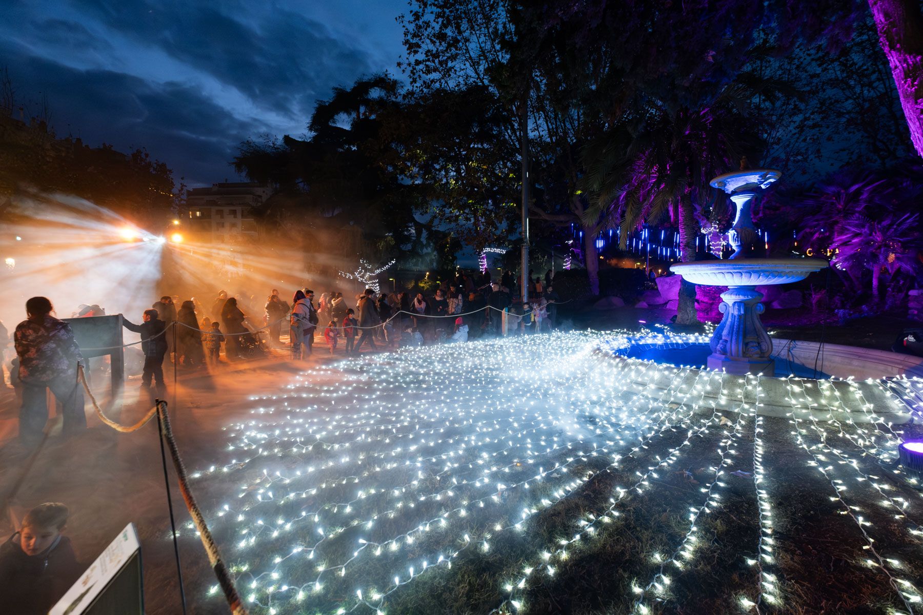 La il·luminació del Campament Reial al Parc Central. Foto: R.Gallofré