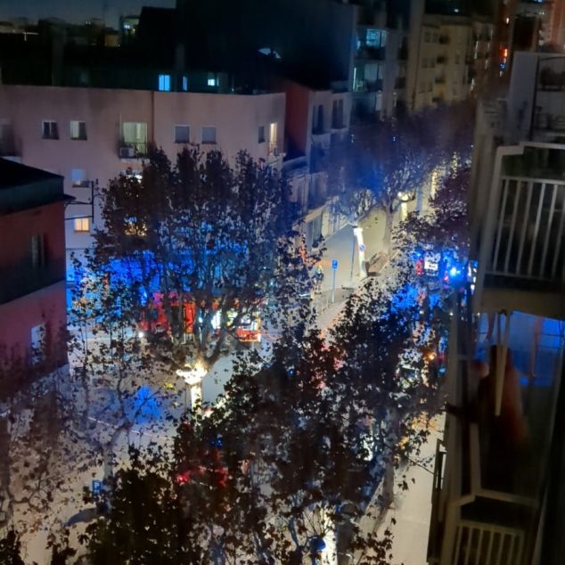 La calle Isern, cortada durante la intervención