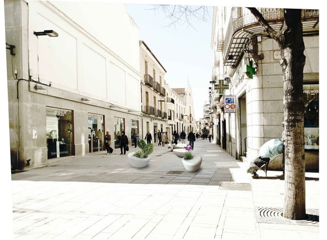 Render de com quedarà el carrer de Sant Josep amb el nou mobiliari