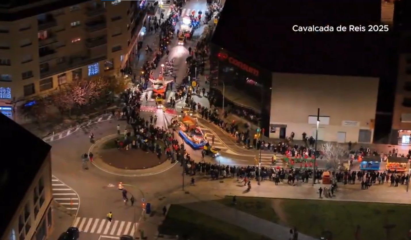 vista aèria de la cavalcada de reis de Mataró