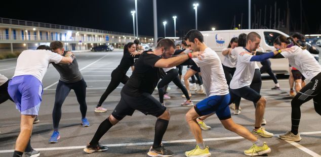 Un entrenament de Ritme Òptim al Port de Mataró. Foto: R. Gallofré