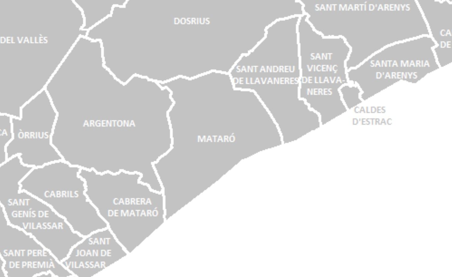 mapa del Maresme