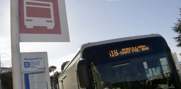 Uno de los autobuses interurbanos del Maresme