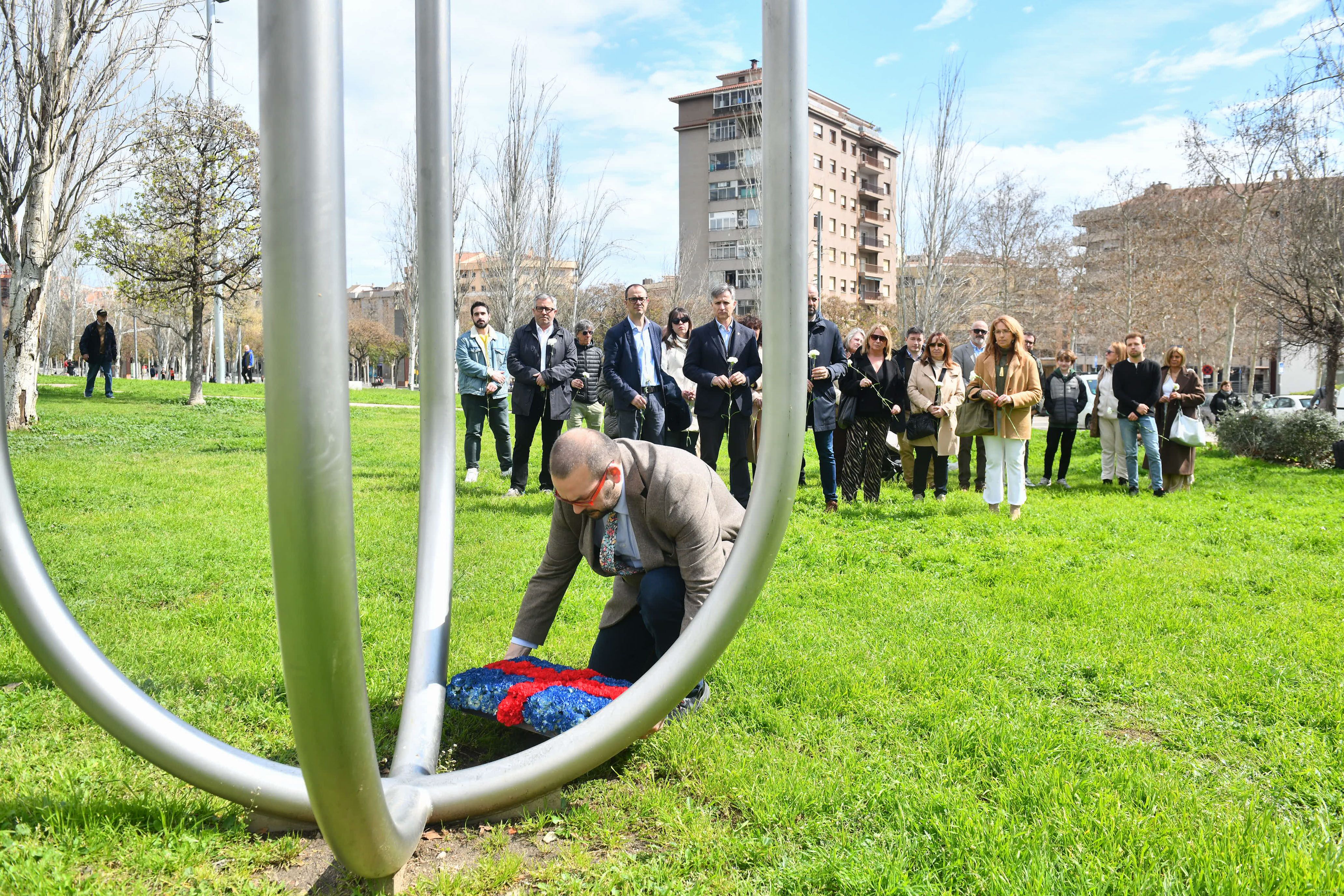 Un moment de l'acte de record dels 5 anys de la Covid. Foto: Ajuntament