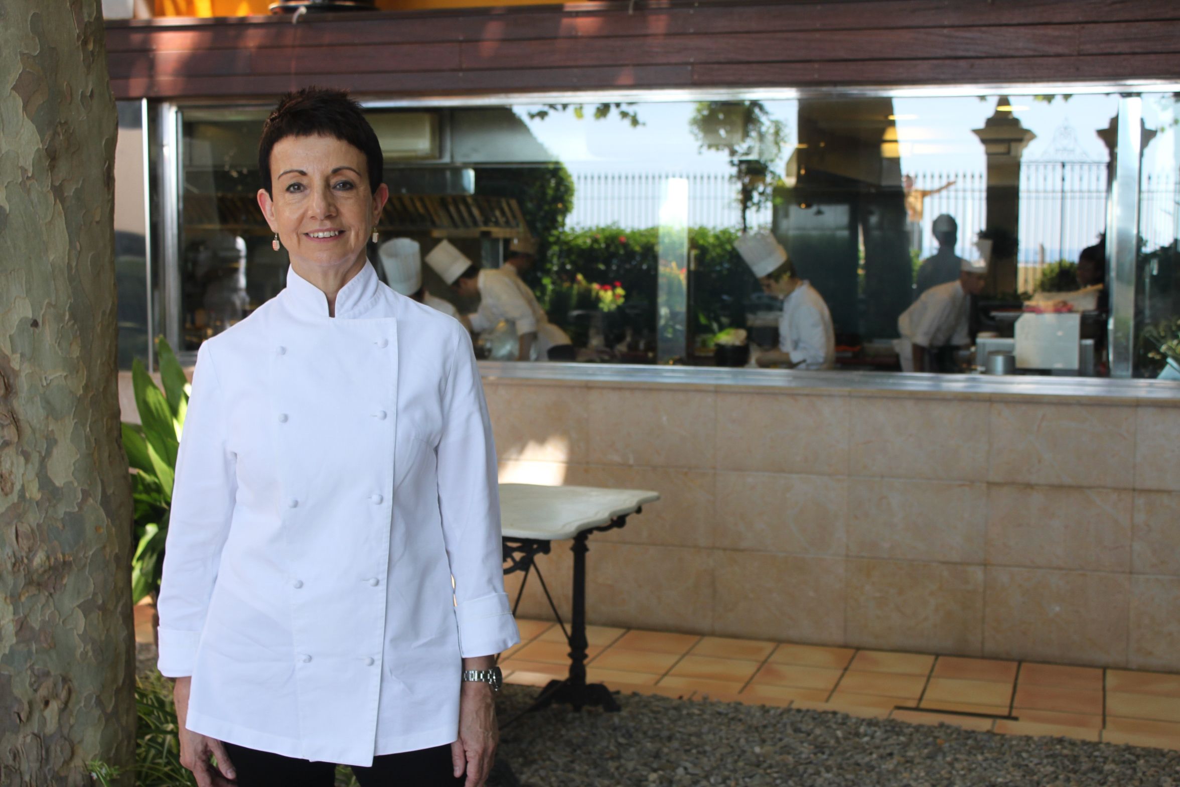 Carme Ruscalleda a su restaurante de Santo Pol. Foto: Salva Fernández.