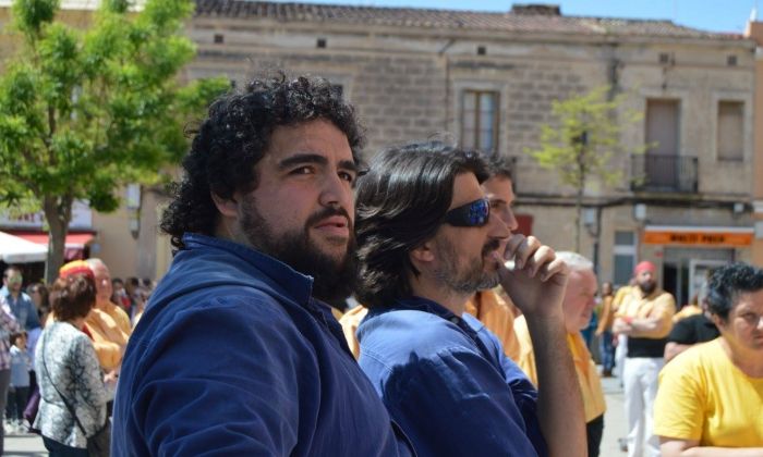 El cap de colla, en una actuació