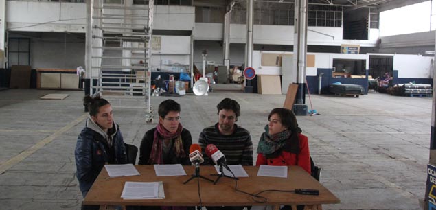 Representants del projecte, explicant-lo a la premsa