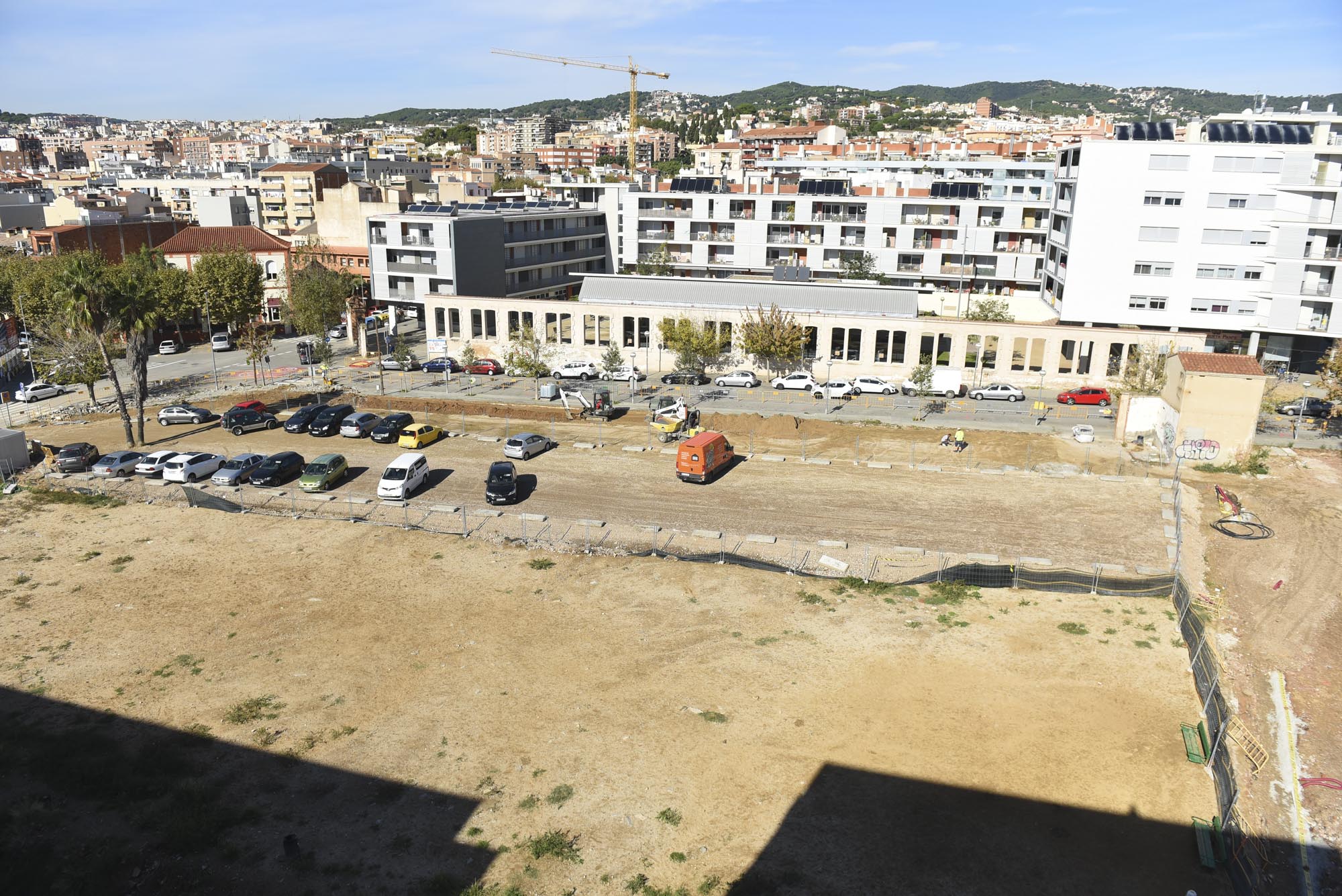 Solar on s'ha de construir l'edifici definitiu. Foto: R.Gallofré