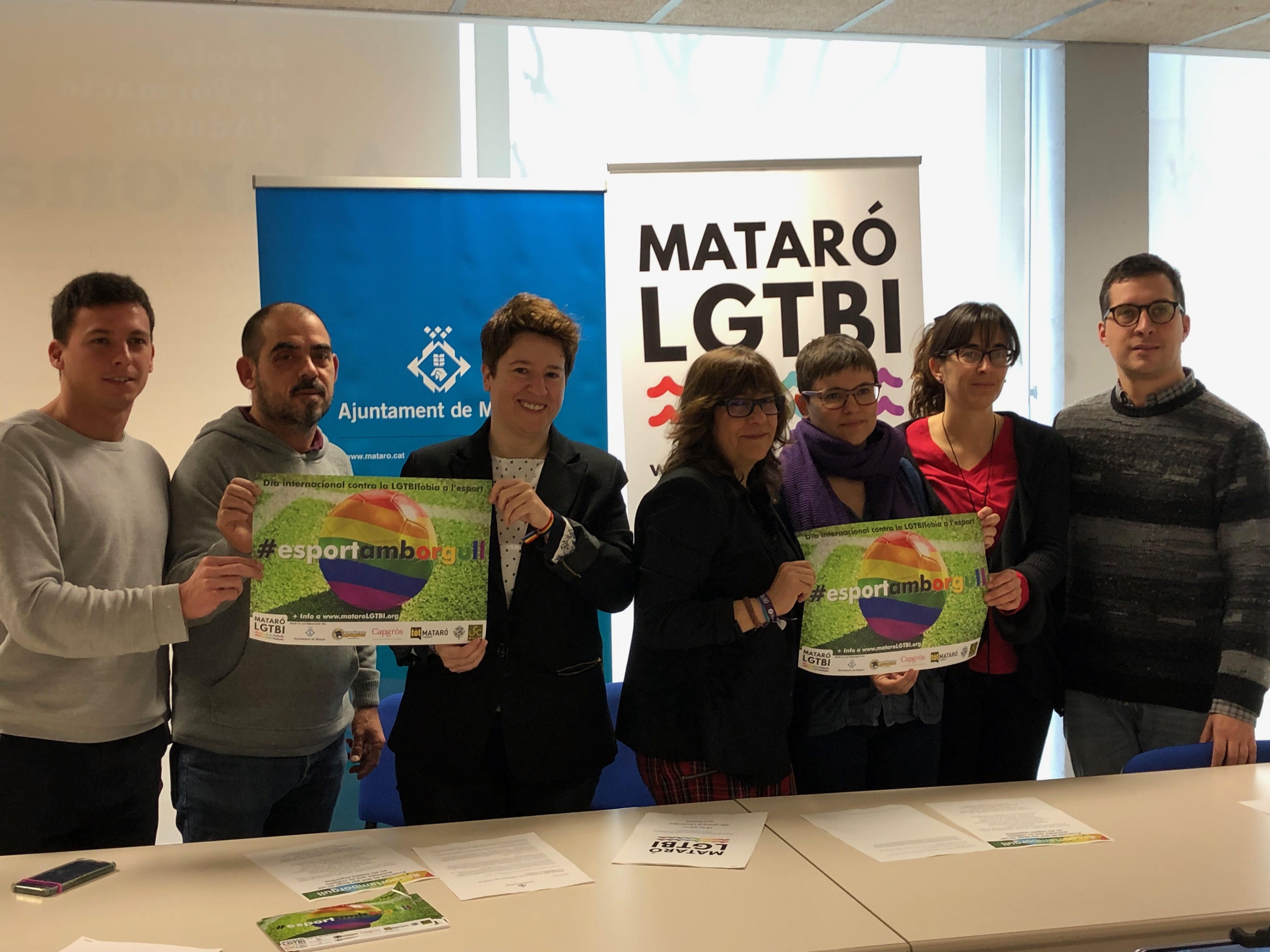 Presentación de la campaña contra la LGTBIfòbia al deporte.