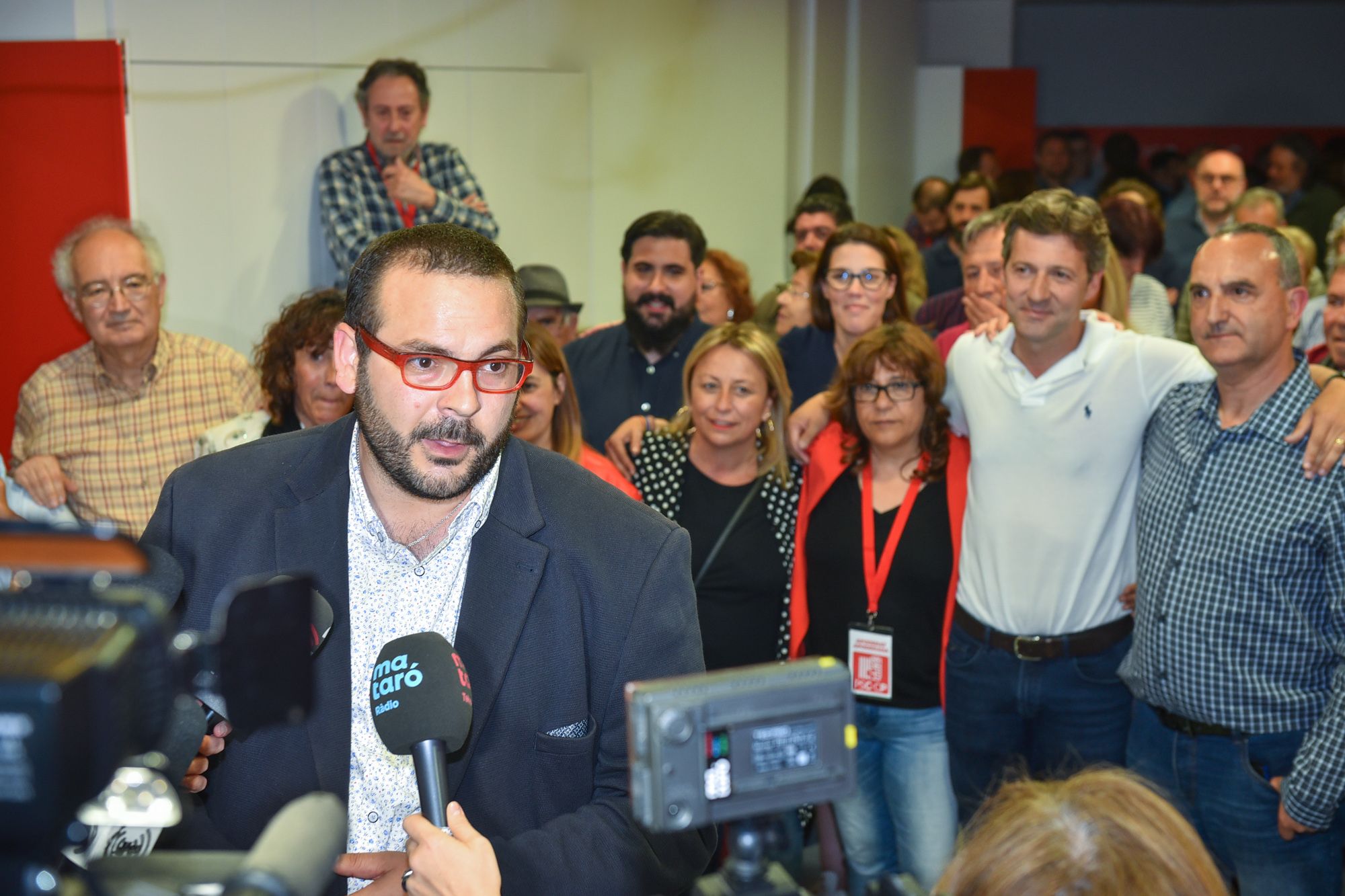 David Boto en la sede del Psc, Elecciones Municipales 2019. Foto: R.Gallofré