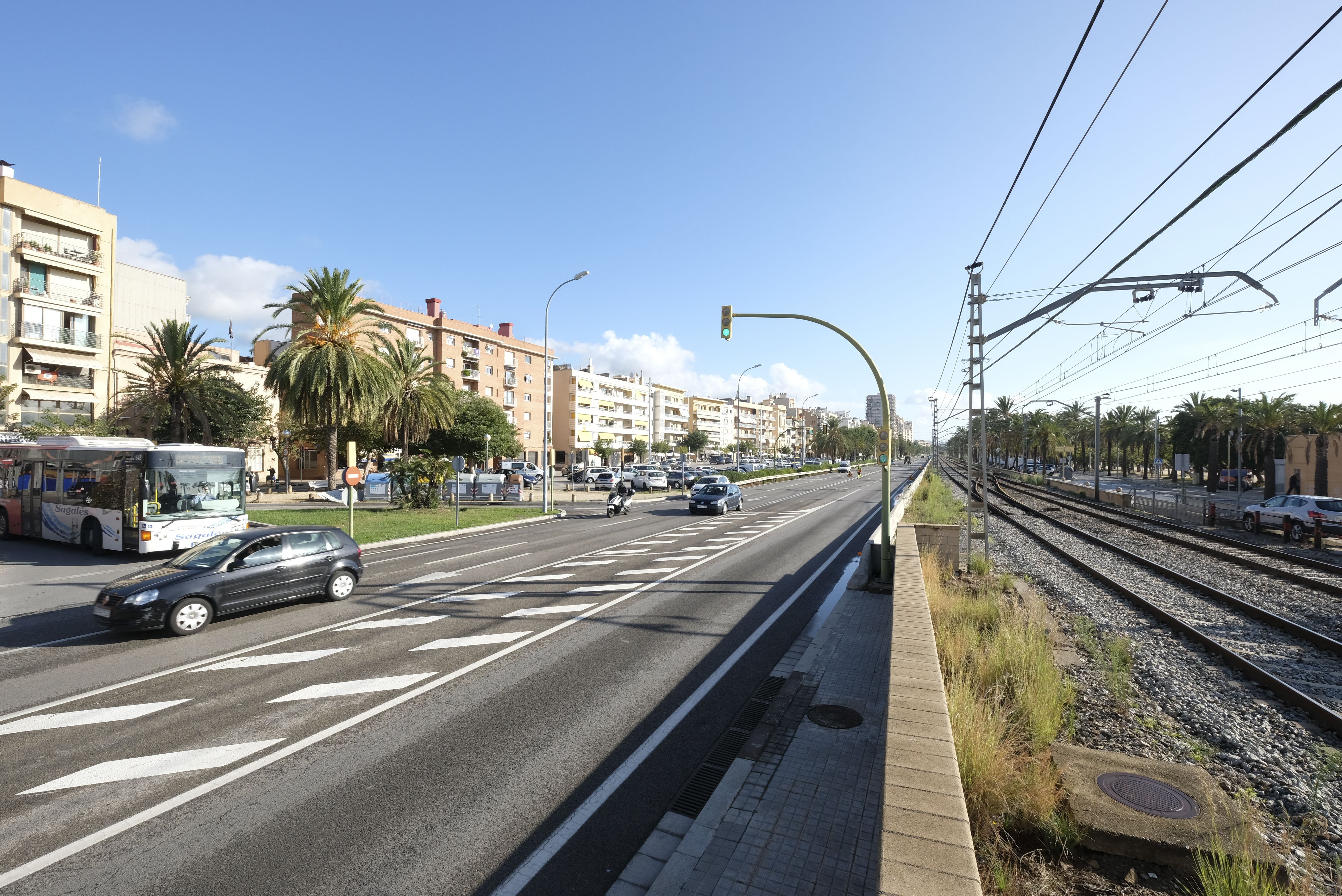 La N-II al seu pas per Mataró, a l'alçada del Cargol. Foto: R. G.