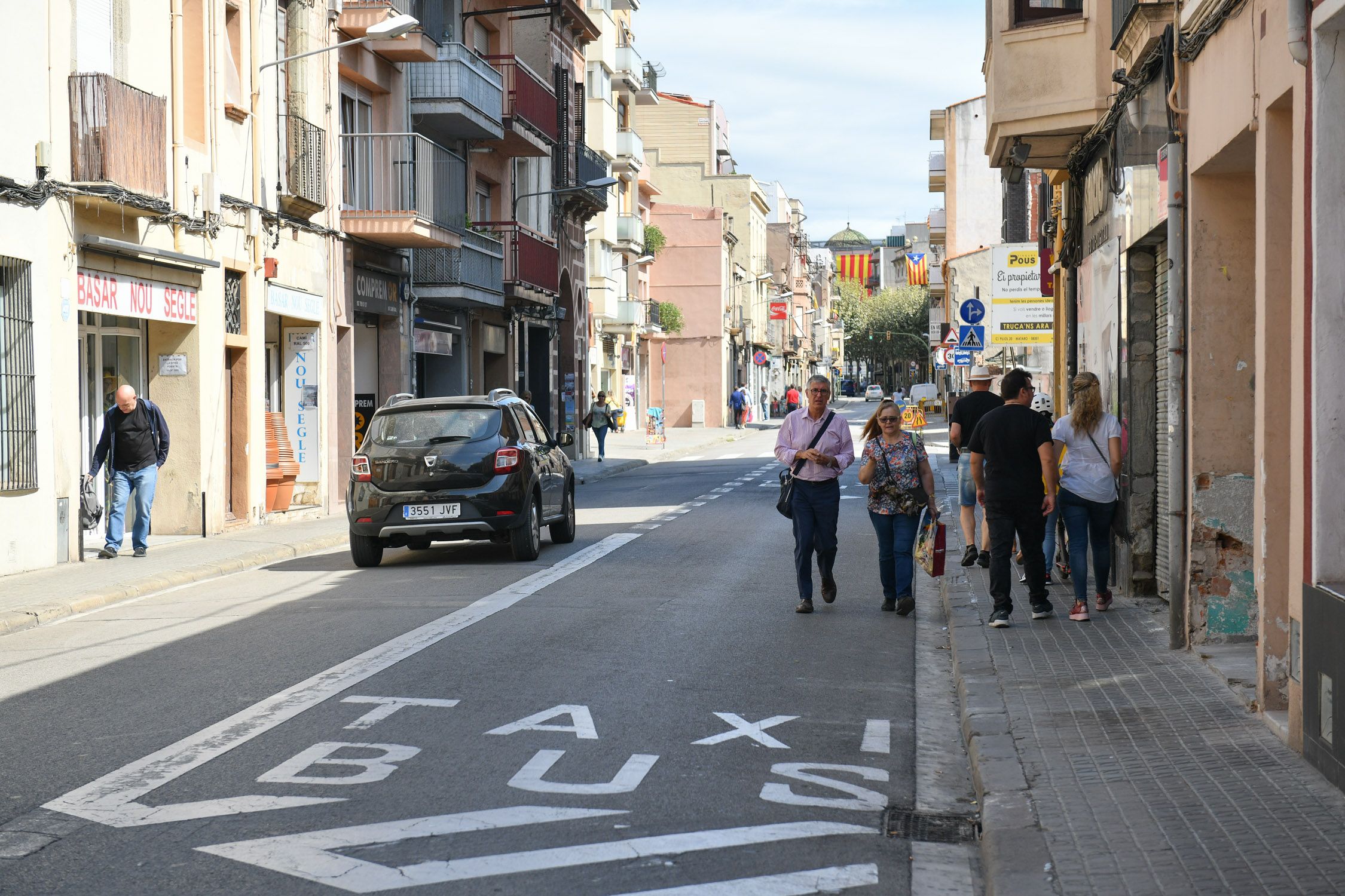 El tram del Camí Ral que es vol reformar. Foto: R.Gallofré