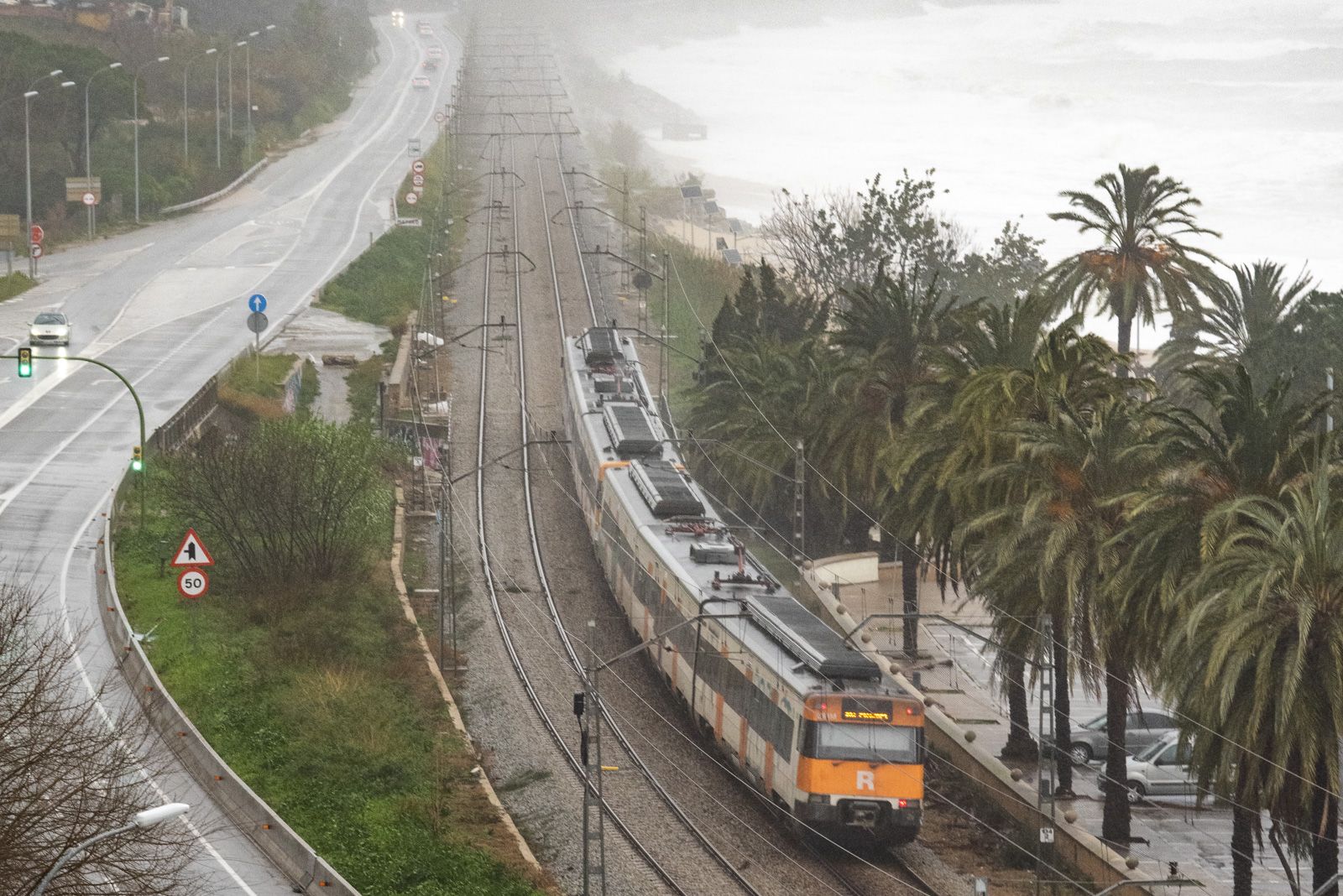 Un dels últims temporals al Maresme.  Foto: R. G.