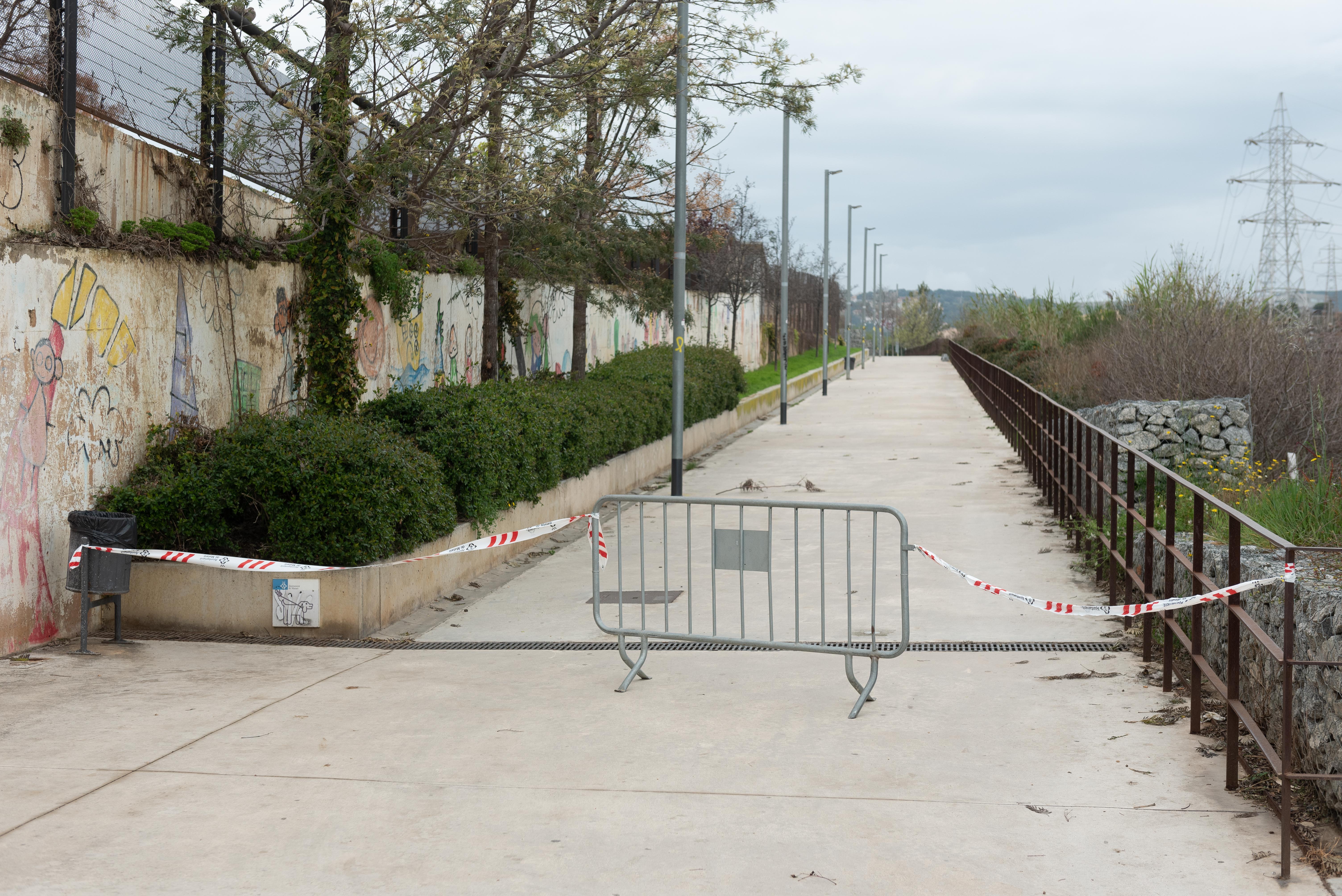 Ban aMataró: prohibit passar pels parcs, per culpa del coronavirus. Foto: R.Gallofré