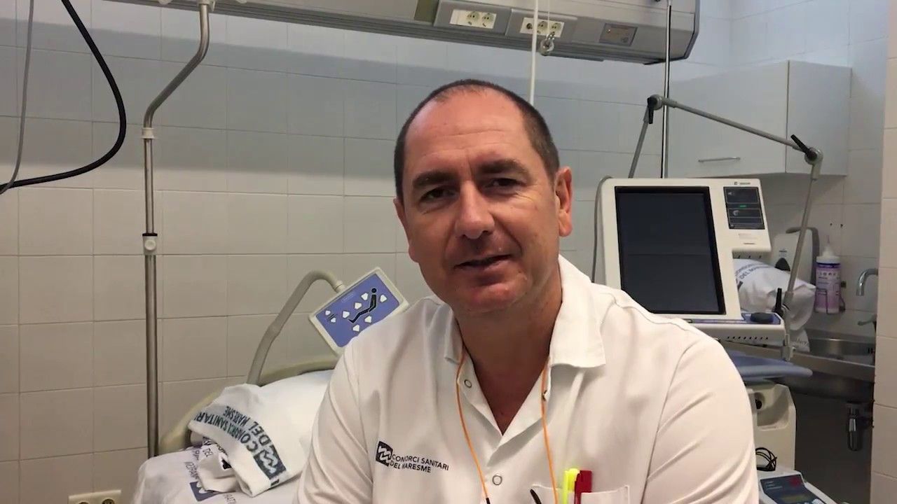 Juan Carlos Yébenes, cap de l'UCI de l'Hospital de Mataró