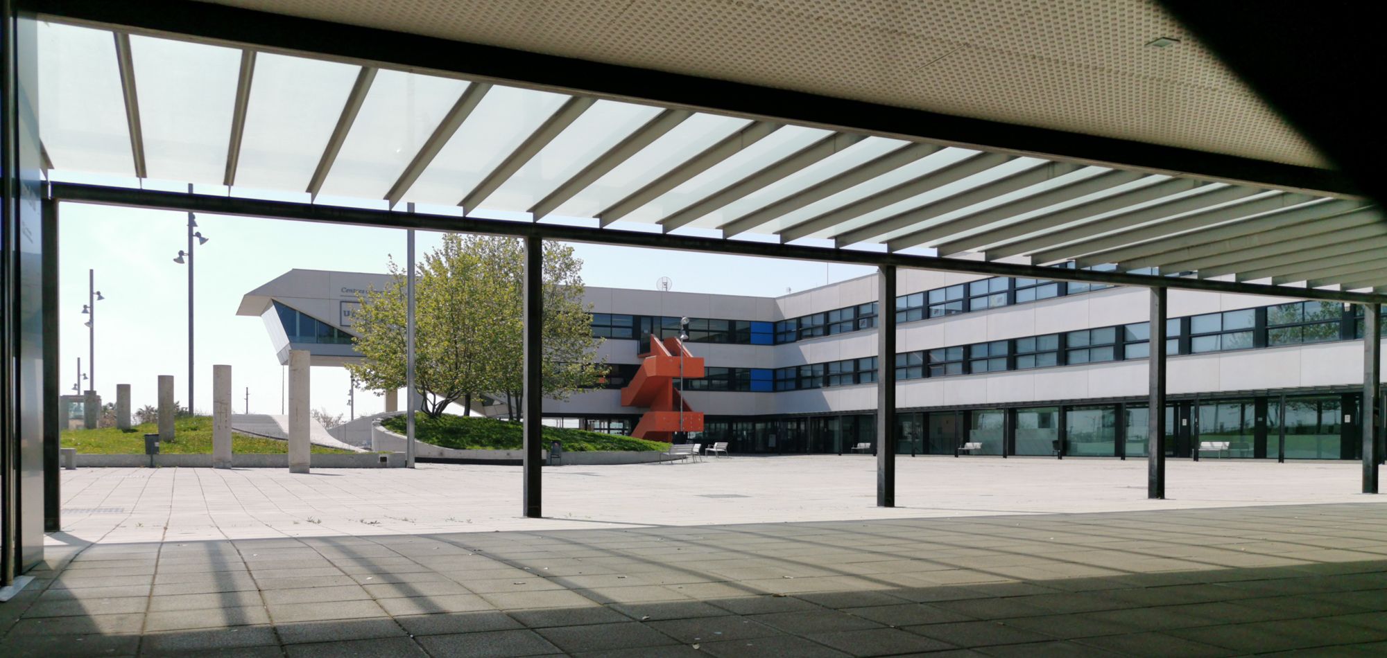 El TecnoCampus, sin estudiantes durante el confinamiento por el coronavirus. Foto: R.Gallofré