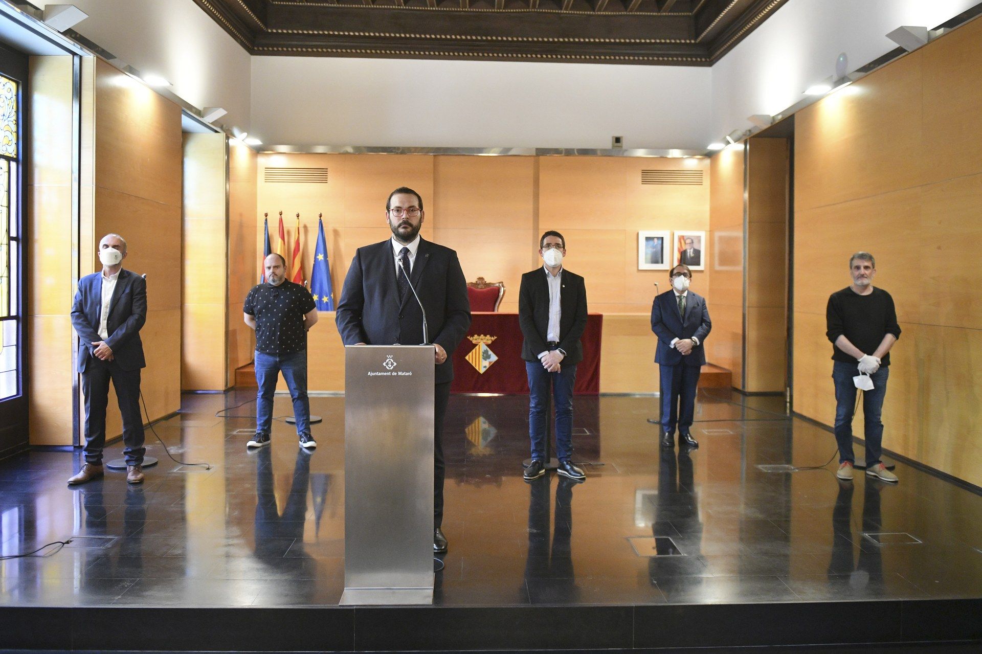 Presentacio de la Tala de Reconstrucció Social i Econòmica, que fa front a la crisi del Coronavirus. Foto: Romuald Gallofré / Ajuntament