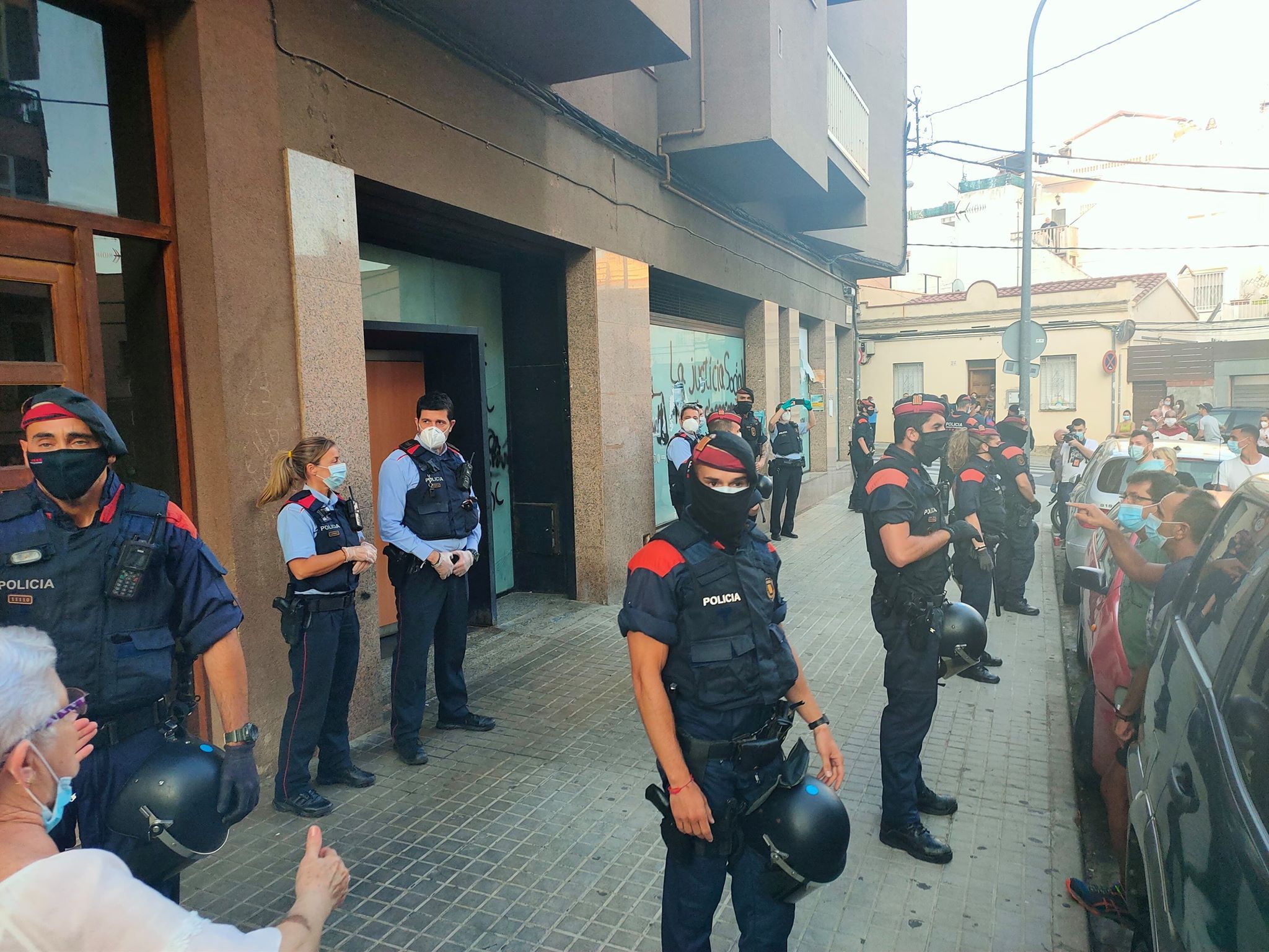 Protesta veïnal dijous passat al barri dels Molins