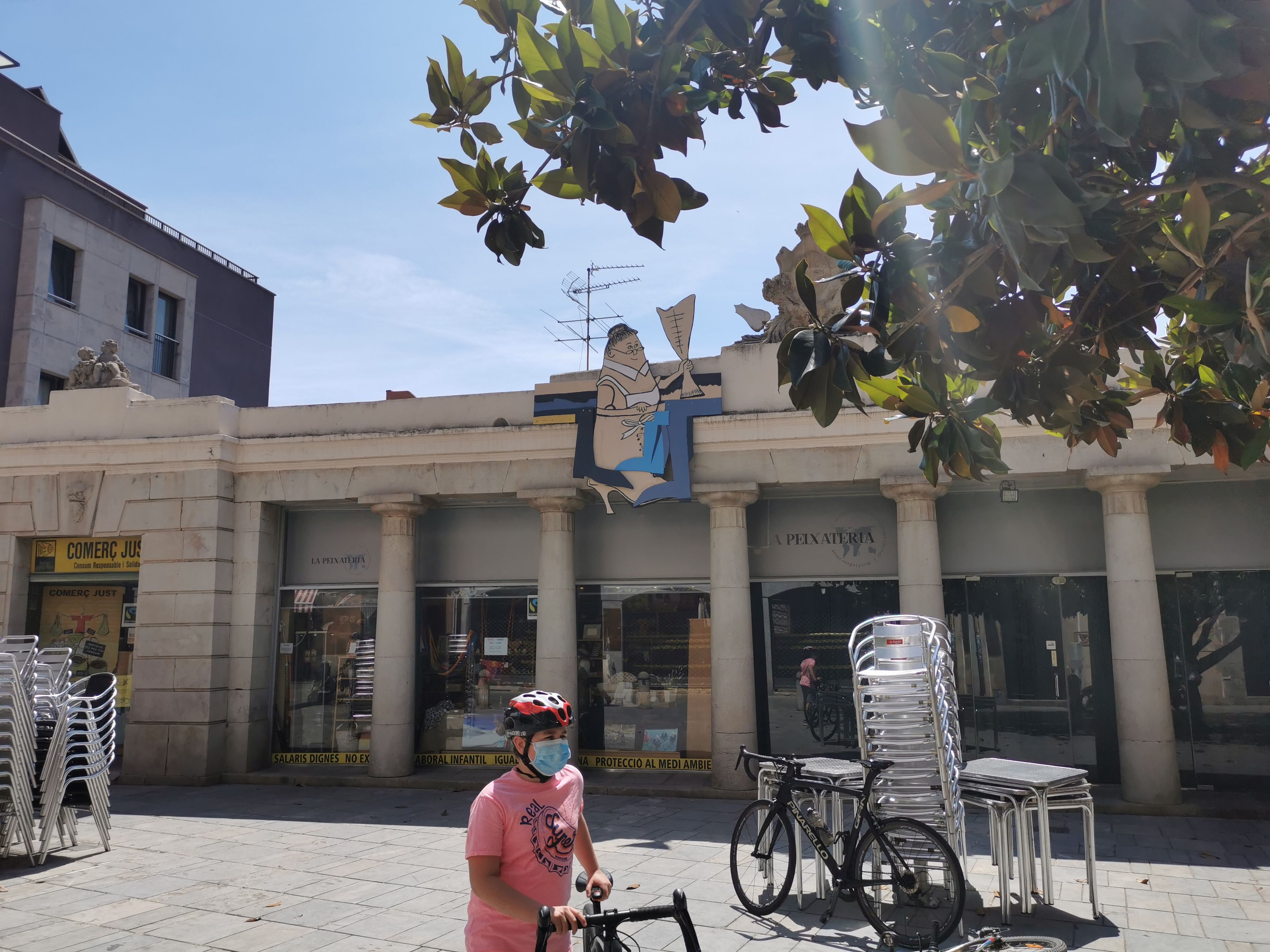 Vella Quaresma Plaça de la Peixateria durant el coronavirus. Foto: R.Gallofré