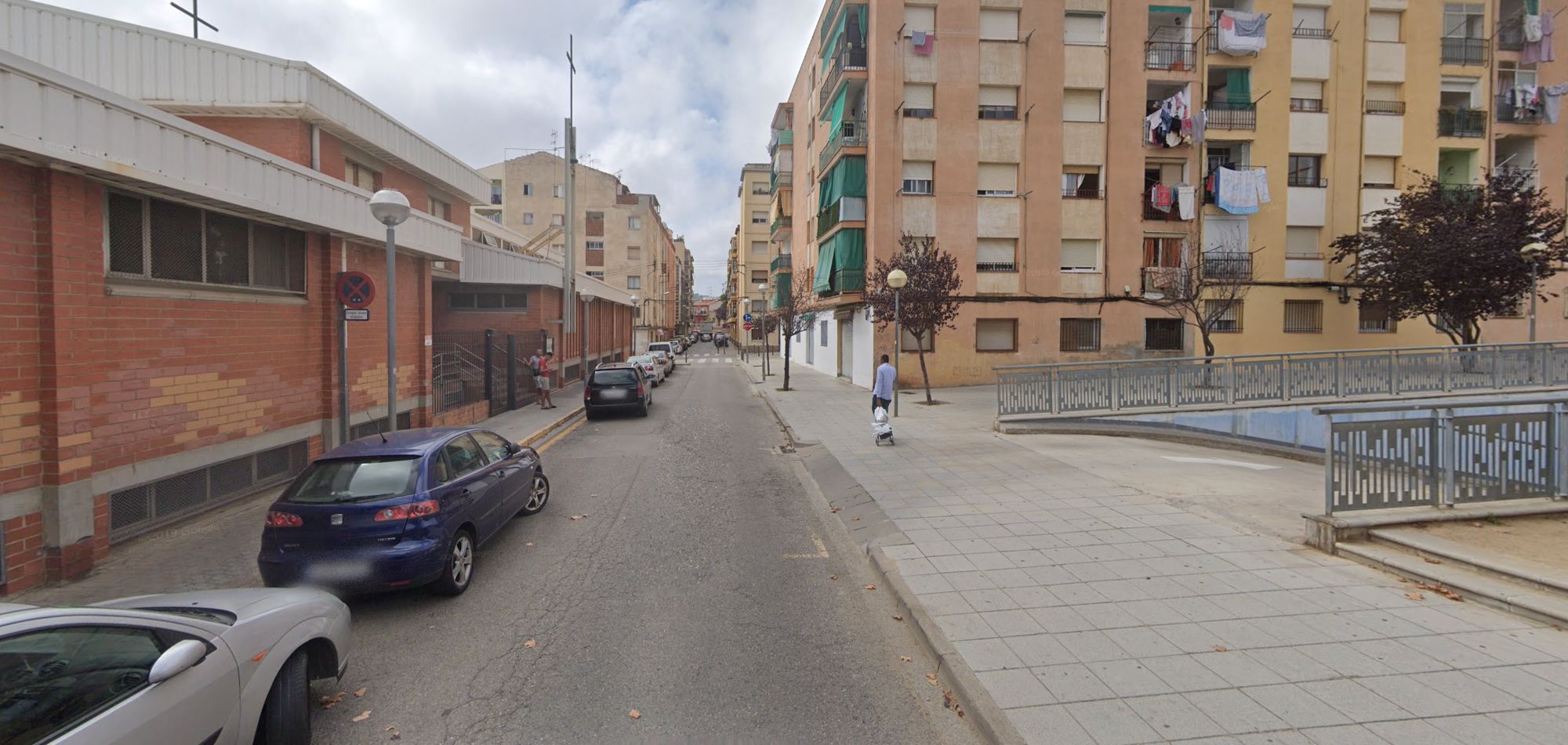 Calle Siete Partidas en el Barrio del Palacio de Mataró.