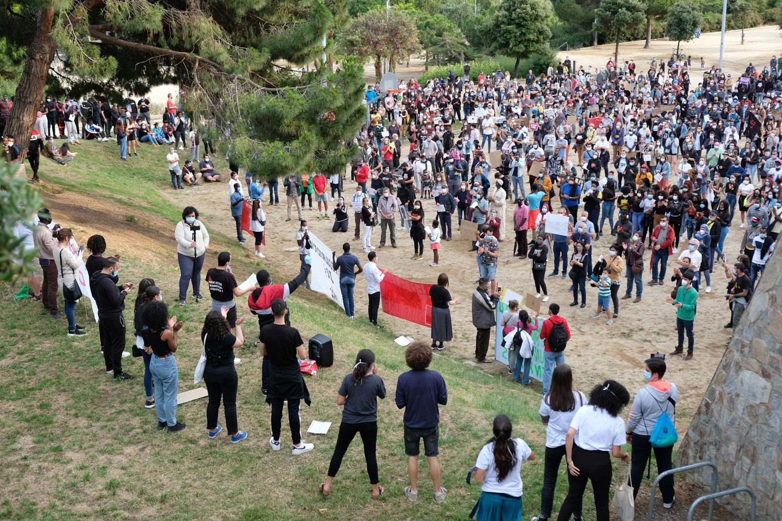 Manifestació contra el racisme a Mataró. Foto: R.Gallofré