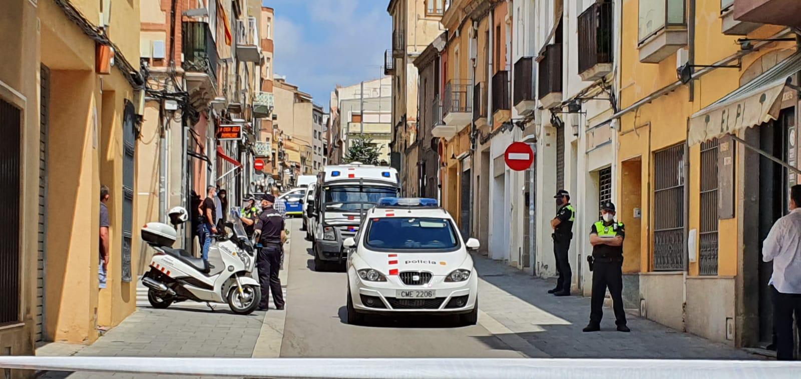 Desplegament policial contra les ocupacions  a Mataró