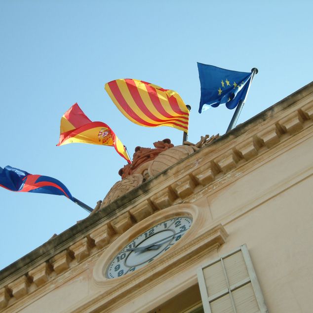 Façana de l'Ajuntament de Mataró.