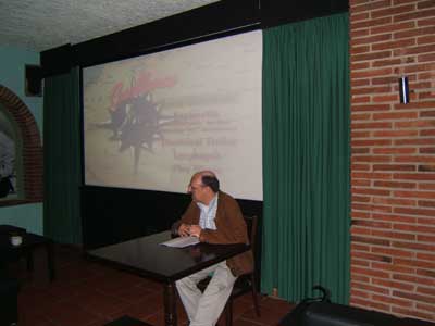 Fornols durante la presentación del film